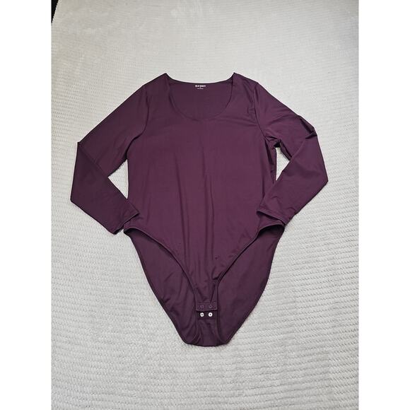 Old Navy Body Suit Womens 2X Purple Long Sleeve - Picture 1 of 7